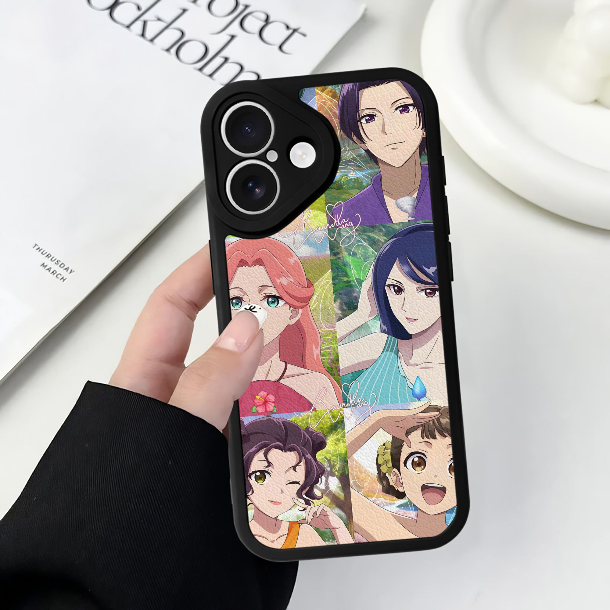 （画像用） 薬屋のひとりごと The Apothecary Diaries 【iPhone 16シリーズ対応】シリコンスマホケース（レザー調） 材質：シリコン